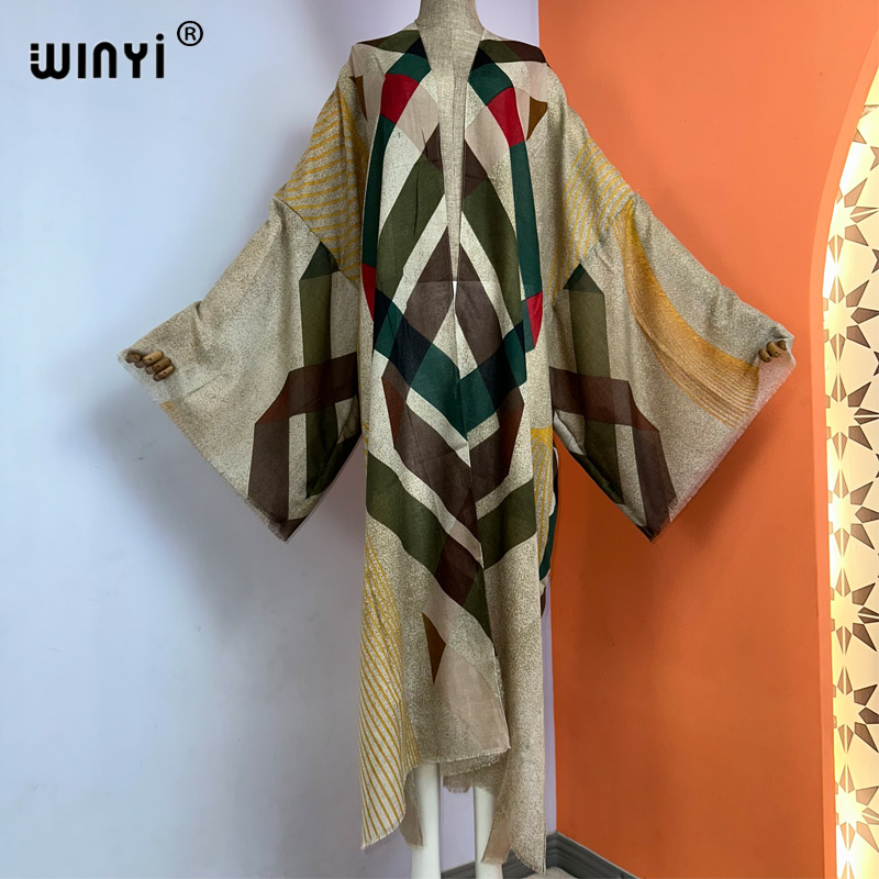 Boho Summer Beach Maxi Dress - Winyi ชุดว่ายน้ำชายหาดพิมพ์ลายโบฮีเมียนสำหรับฤดูร้อน2023คาร์ดิแกนหรูหราชุดแมกซี่ใส่ไปทะเลวันหยุดสุดเซ็กซี่ชุดว่ายน้ำชุดราตรี
