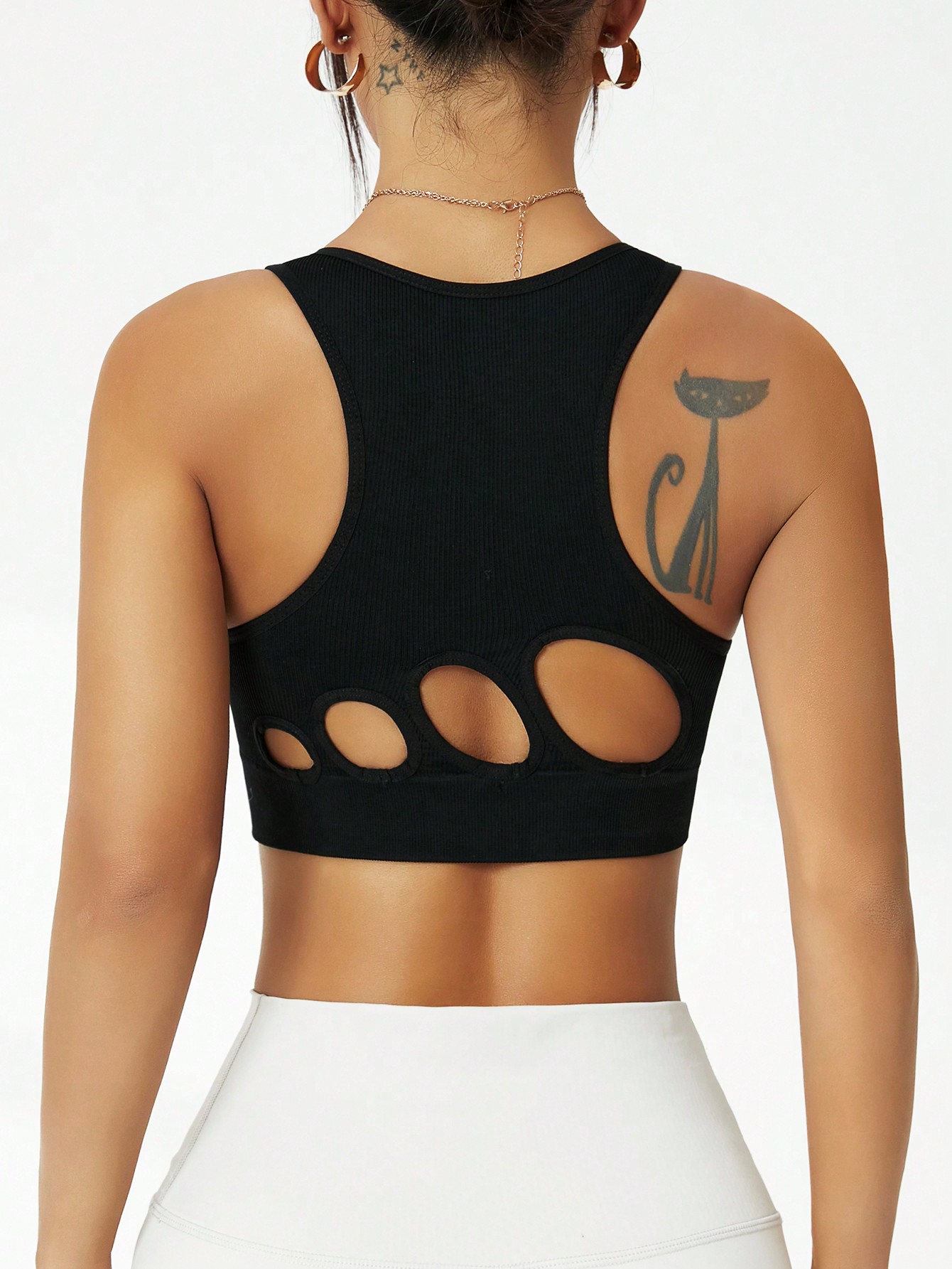 บราสปอร์ตไร้ตะเข็บสำหรับผู้หญิ - Seamless Ribbed Workout Tank Top บทวิจารณ์และราคา