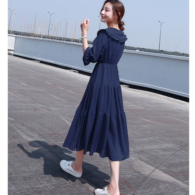 แฟชั่น Midi Elegant 2021พัฟแขน - French Vintage Floral Midi Dress บทวิจารณ์และราคา