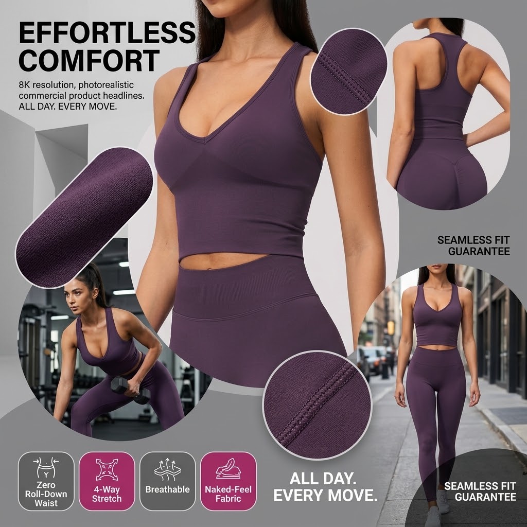 เสื้อครอปท็อปโยคะไร้ตะเข็บสำหร - Seamless Ribbed Workout Tank Top บทวิจารณ์และราคา