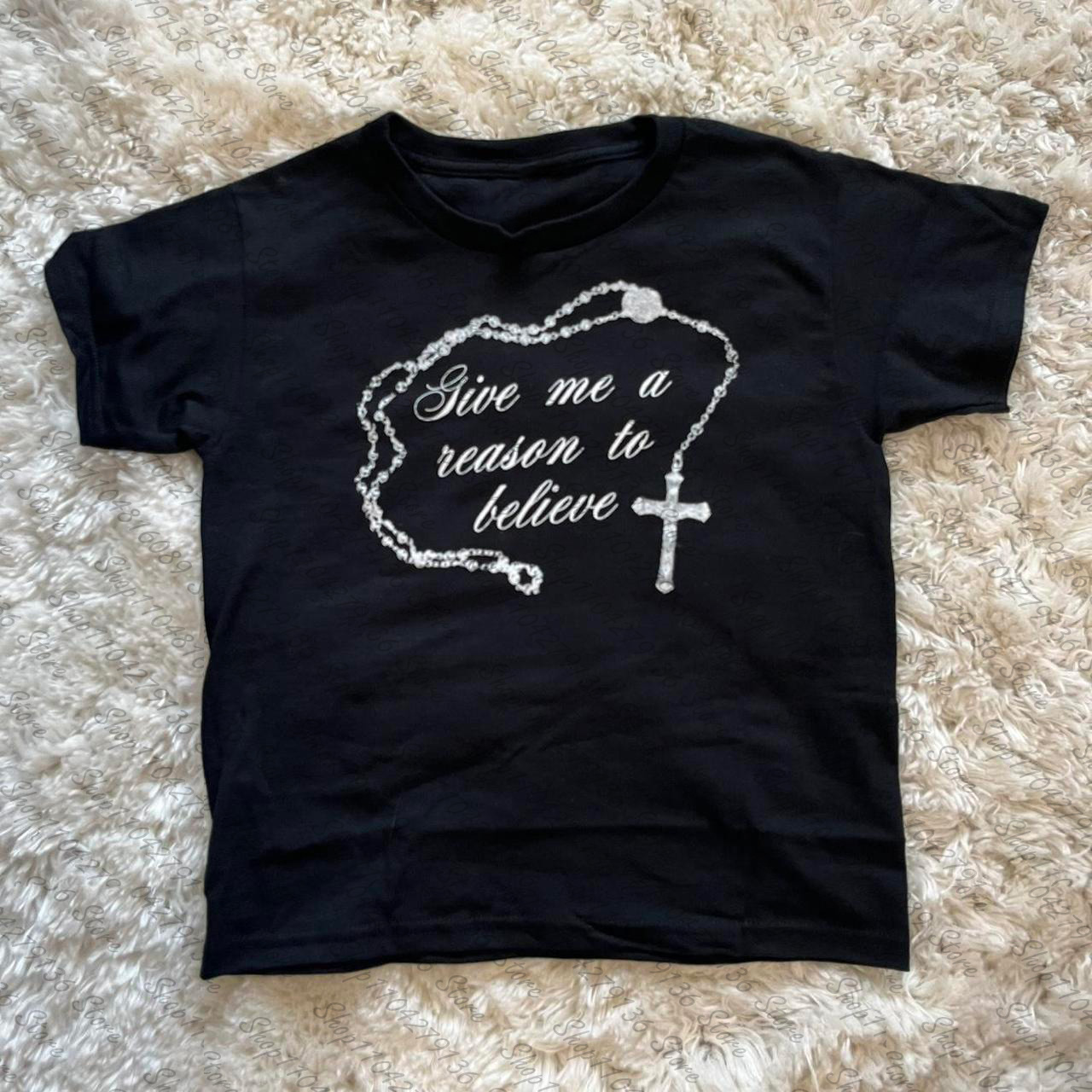 เสื้อผ้าผู้หญิงยุค 2000 เสื้อผ - Y2K Graphic Baby Tee Crop บทวิจารณ์และราคา