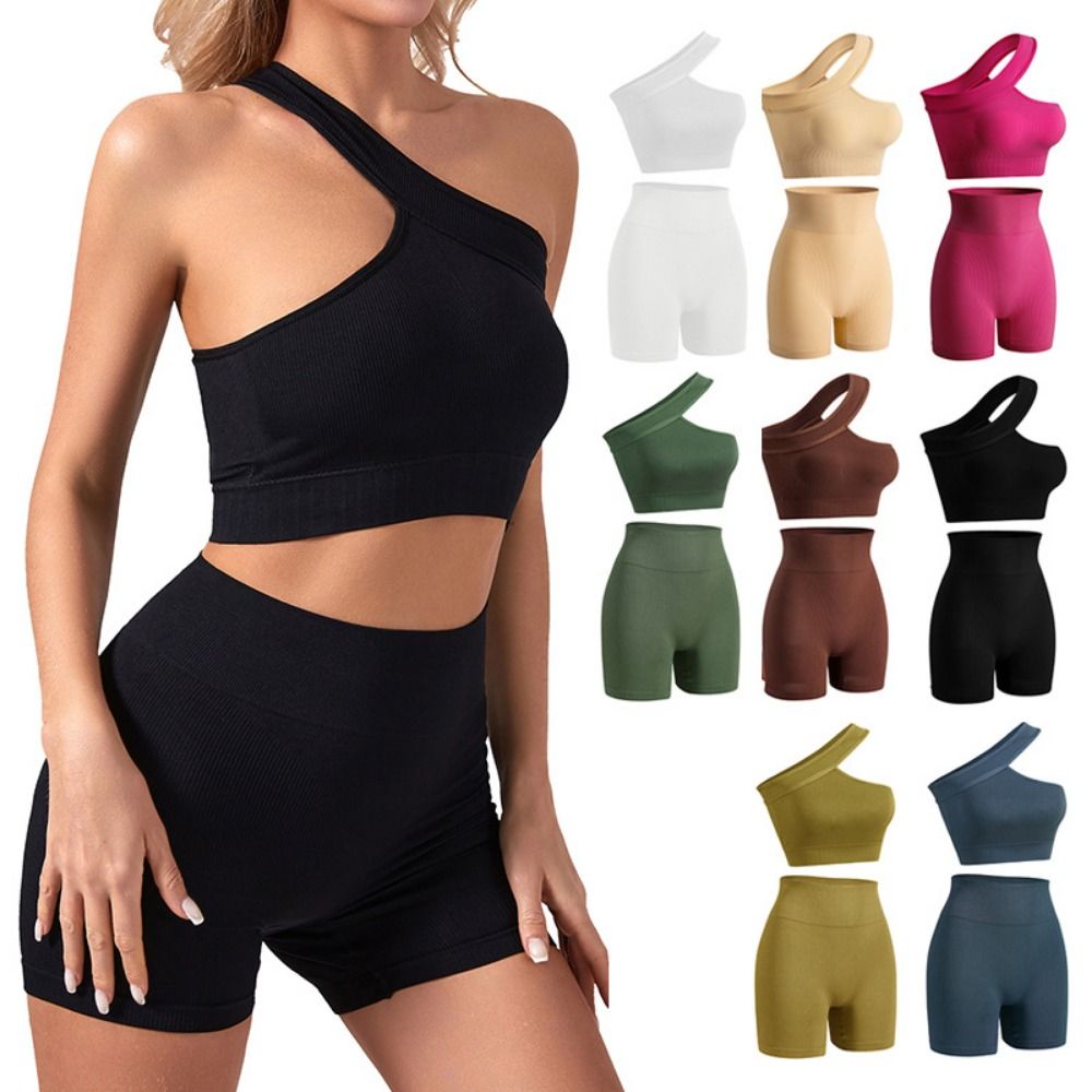 ชุดออกกำลังกายผู้หญิงแบบลำลอง  - Seamless Ribbed Workout Tank Top บทวิจารณ์และราคา