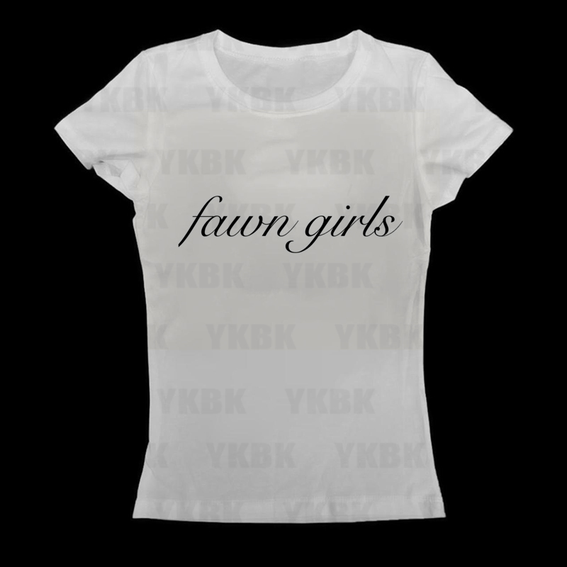 เสื้อยืดสไตล์ลำลองลายกราฟิกพิม - Y2K Graphic Baby Tee Crop บทวิจารณ์และราคา