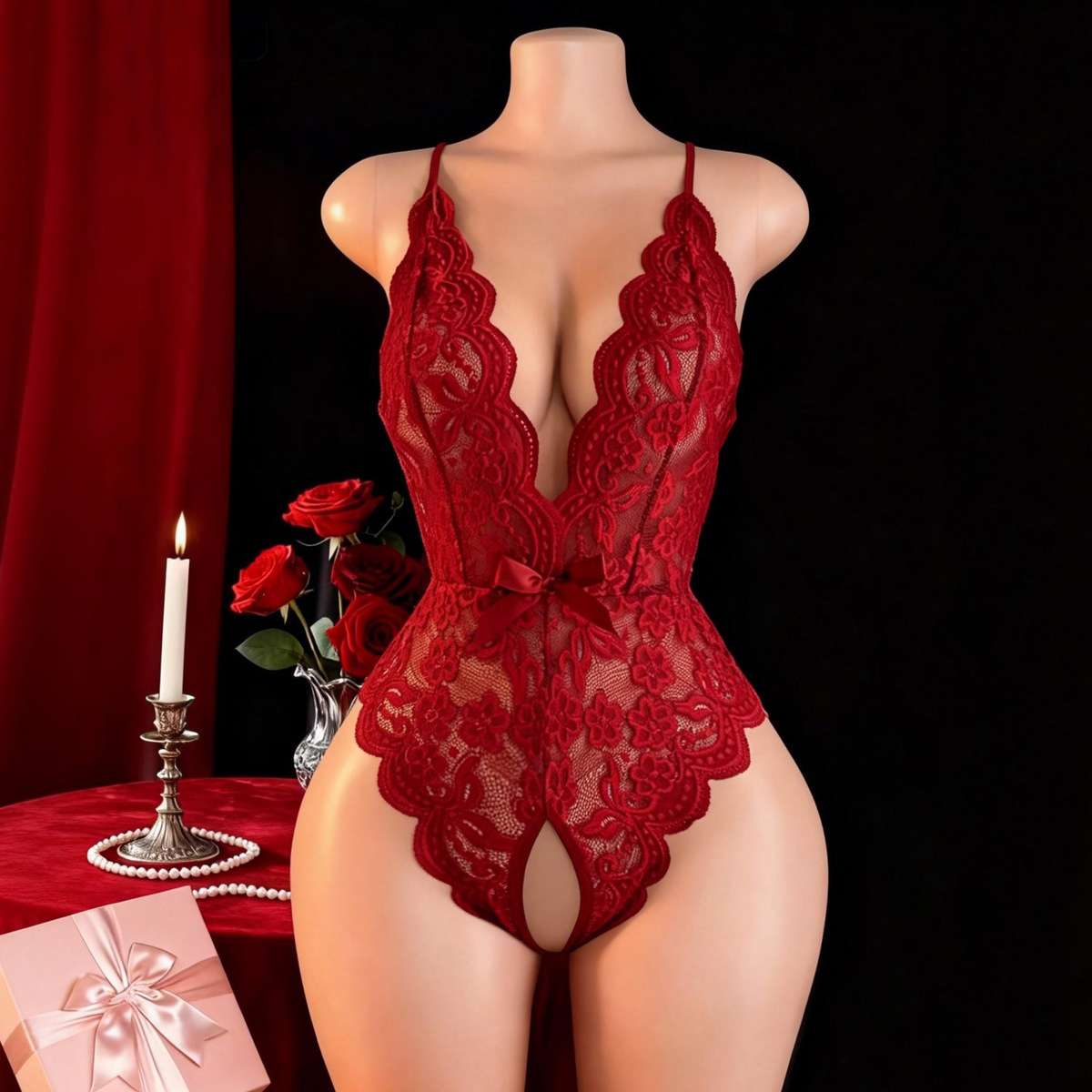 ชุดชั้นในเซ็กซี่แบบเปิดเป้าสำห - Lingerie บทวิจารณ์และราคา