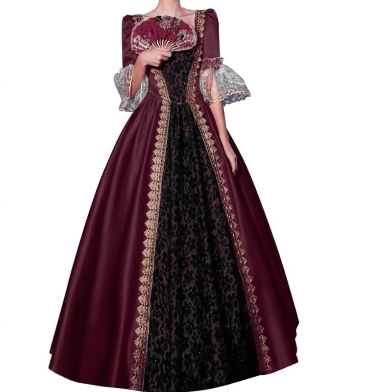 ชุดเดรสสตรี S-5XL สไตล์ยุคกลาง - Dresses บทวิจารณ์และราคา