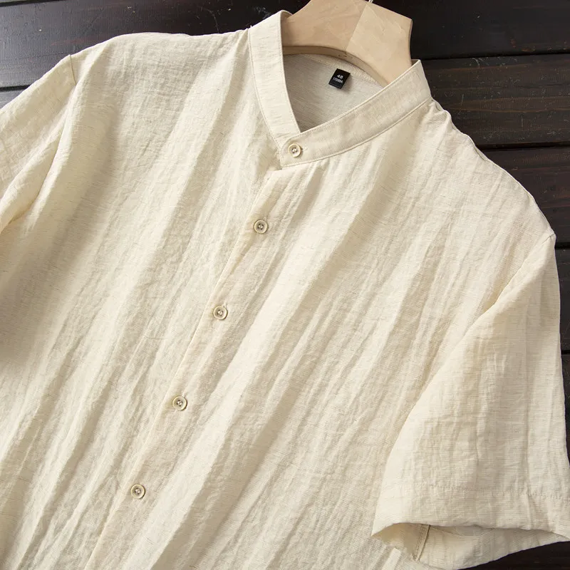 นุ่มสบาย ไม่ต้องรีด! เสื้อเชิ้ - Casual Loose Linen Shirt Dress บทวิจารณ์และราคา