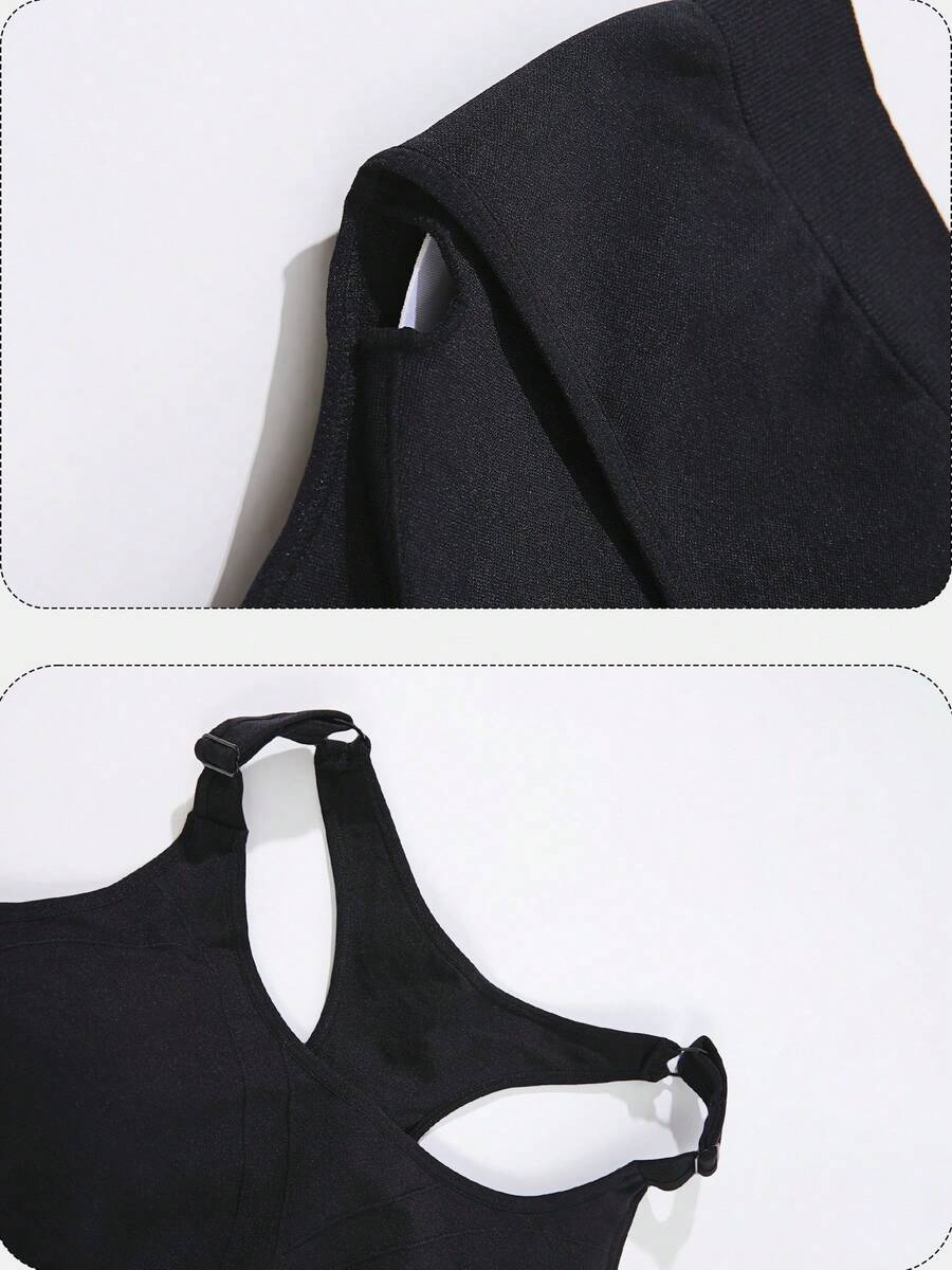 เสื้อกล้ามออกกำลังกายสีดำแบบสป - Seamless Ribbed Workout Tank Top บทวิจารณ์และราคา