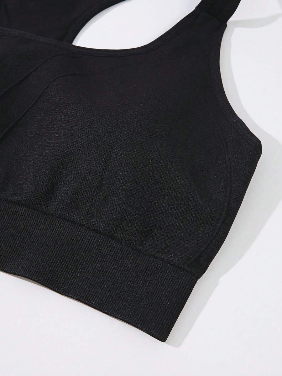 เสื้อกล้ามออกกำลังกายสีดำแบบสป - Seamless Ribbed Workout Tank Top บทวิจารณ์และราคา