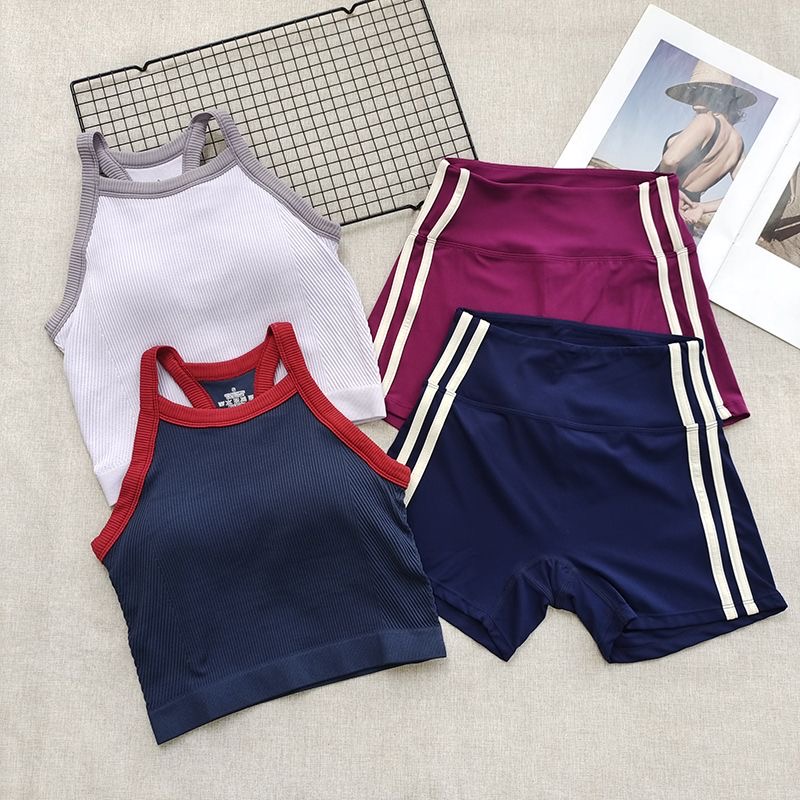 ชุดออกกำลังกายผู้หญิงแบบรัดรูป - Seamless Ribbed Workout Tank Top บทวิจารณ์และราคา