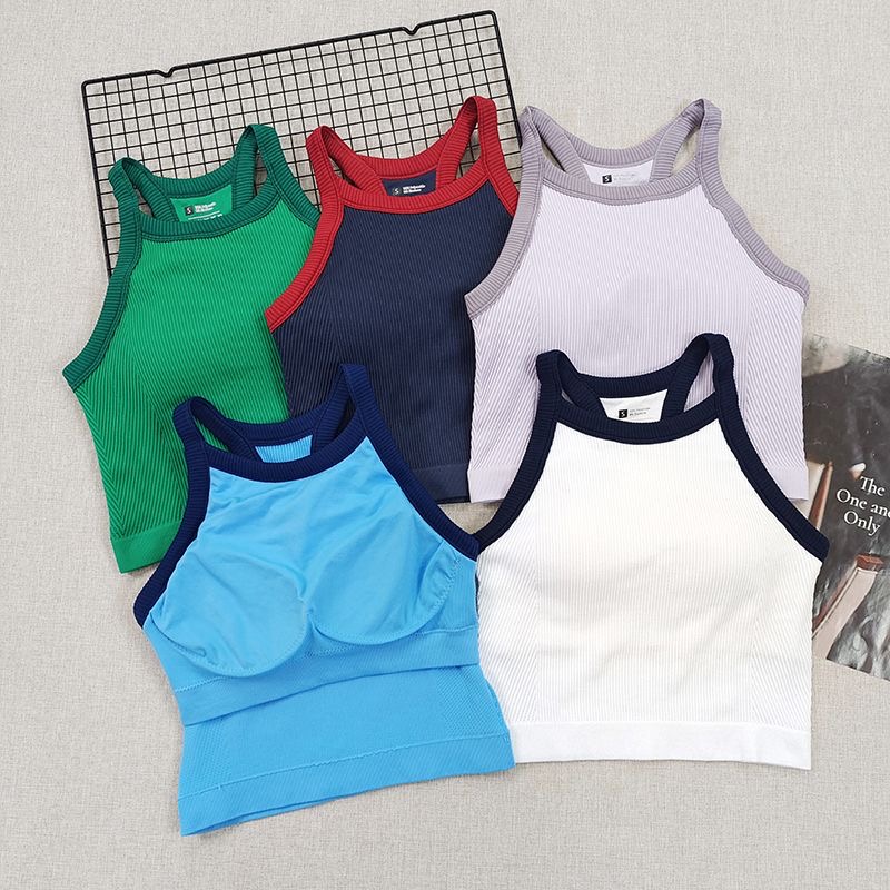 ชุดออกกำลังกายผู้หญิงแบบรัดรูป - Seamless Ribbed Workout Tank Top บทวิจารณ์และราคา