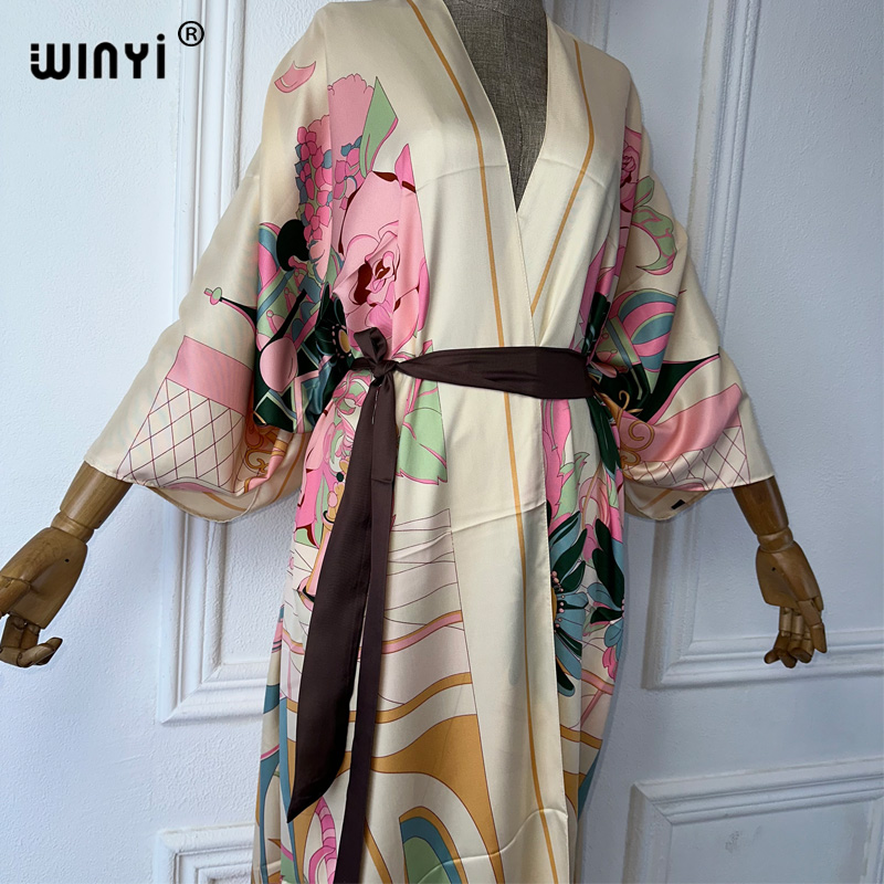 WINYI ชุดคลุมชายหาดลายพิมพ์ฤดู - Boho Summer Beach Maxi Dress บทวิจารณ์และราคา