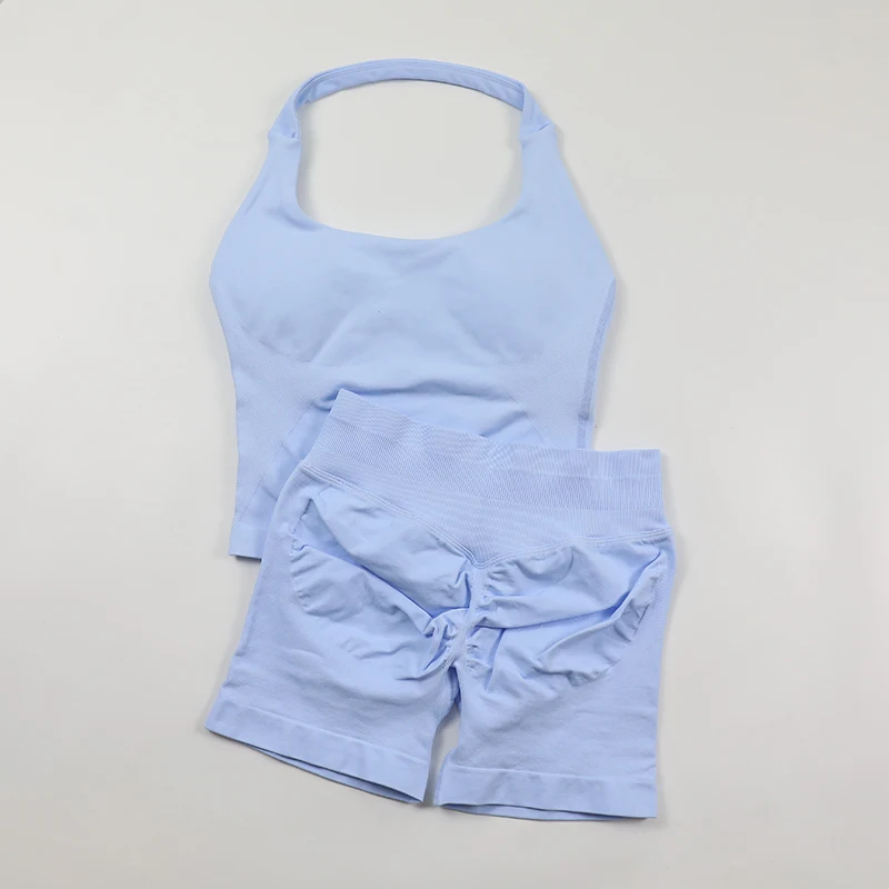 ชุดโยคะไร้รอยต่อสำหรับผู้หญิง  - Seamless Ribbed Workout Tank Top บทวิจารณ์และราคา