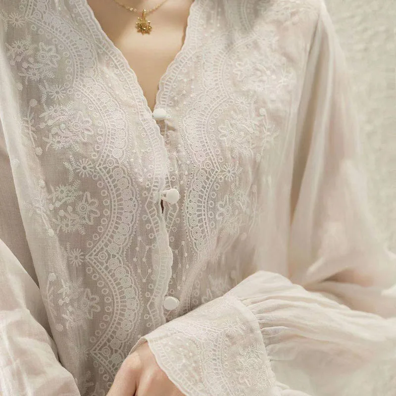 GELITAYIN V คอยาวแขนยาวผ้าลินิ - Casual Loose Linen Shirt Dress บทวิจารณ์และราคา