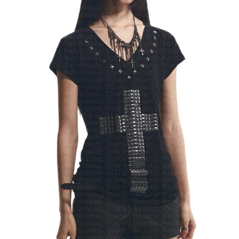 Rock Goth ที่ไม่ซ้ํากัน Top Y2 - Y2K Graphic Baby Tee Crop บทวิจารณ์และราคา