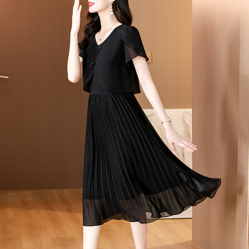 2025 ฤดูร้อนชีฟองสบายๆMidiชุดจ - French Vintage Floral Midi Dress บทวิจารณ์และราคา